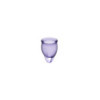 2 coupes menstruelles Satisfyer Light Violet FEEL CONFIDENT 